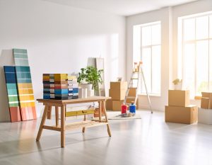 Paint samples and tools