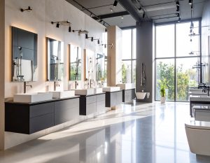 Showroom plumbing fixtures